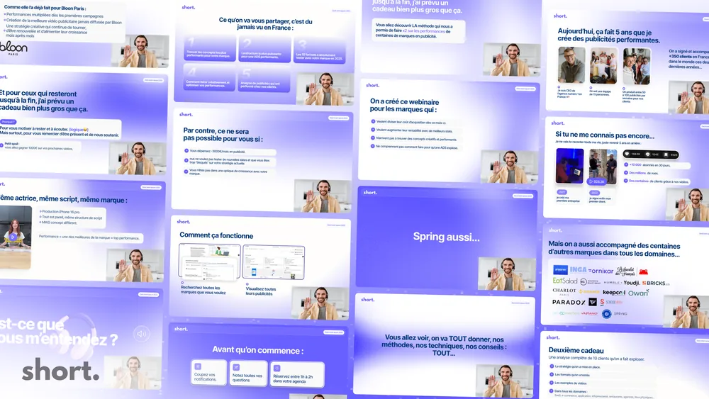 Agence Short campaign strategy and presentation design.